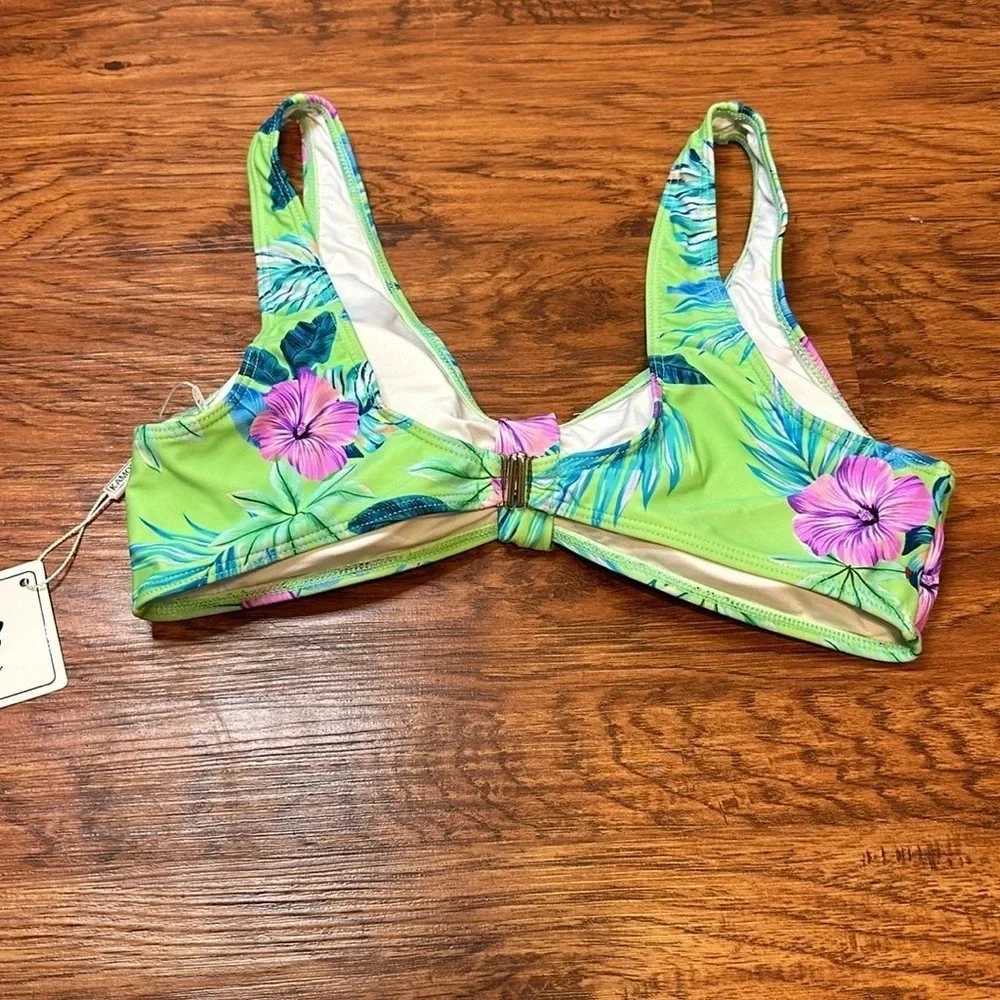Kamoni Tropical Bikini Top NWT Size M